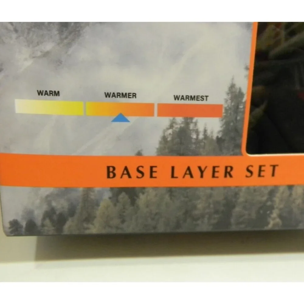 Rainforest Base Layer Set Black Men's Sz Small 